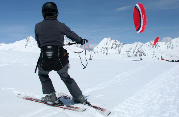 Snowkite-Kurs in Garmisch-Partenkirchen